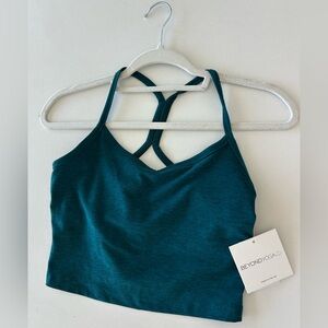 Beyond Yoga Blue Sports Bra with Strappy Back